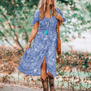 Plus Print Maxi Dress