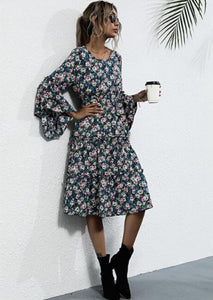 Factory Online Custom Women Flower Print Midi Dress On Fashionriva