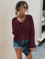 Load image into Gallery viewer, Fashionriva Shopping Knit Sweater Shirts
