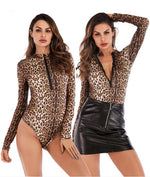 Load image into Gallery viewer, Women&#39;s Leopard Print Bodysuits
