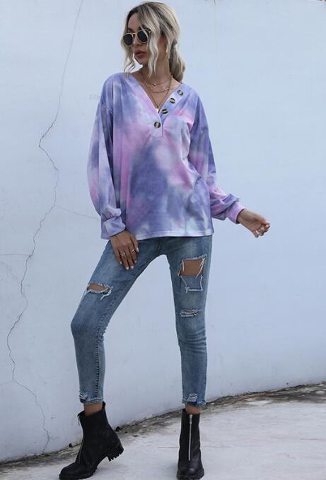 Chic Tie Dye Sweaters Online Offer