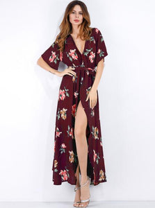 Online Wholesale Print Chiffon Maxi Dress For Your Boutique